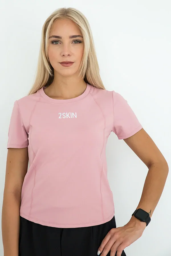 Sportovní tričko FRESH starorůžové s krátkým rukávem