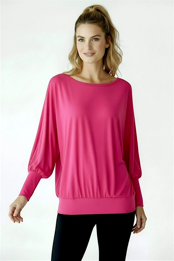 Taneční blůza ve stylu kimono LATINA Raspberry