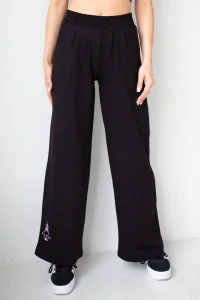 Široké tepláky černé I LOVE PILATES