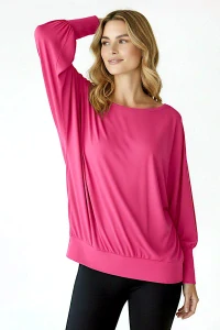 Taneční blůza ve stylu kimono LATINA Raspberry