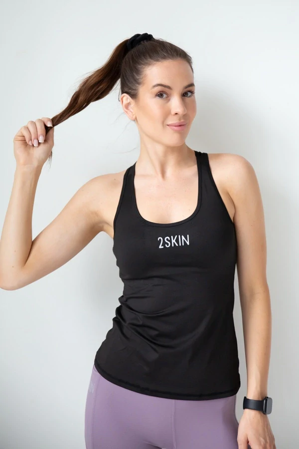 Černý sportovní top MORNING