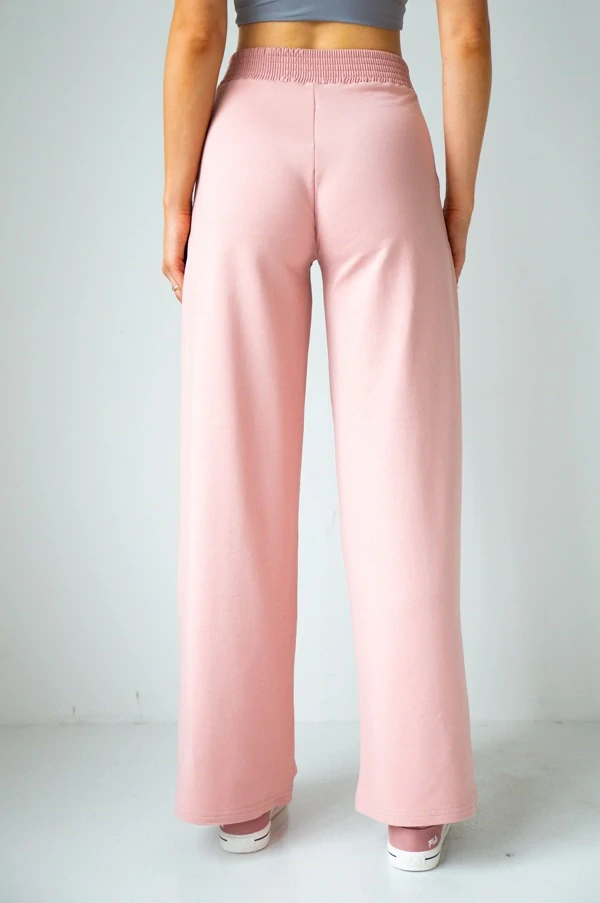 Široké tepláky starorůžové I LOVE PILATES