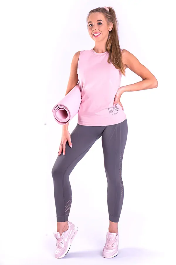 Dámské tričko s odhalenými zády OPEN pink
