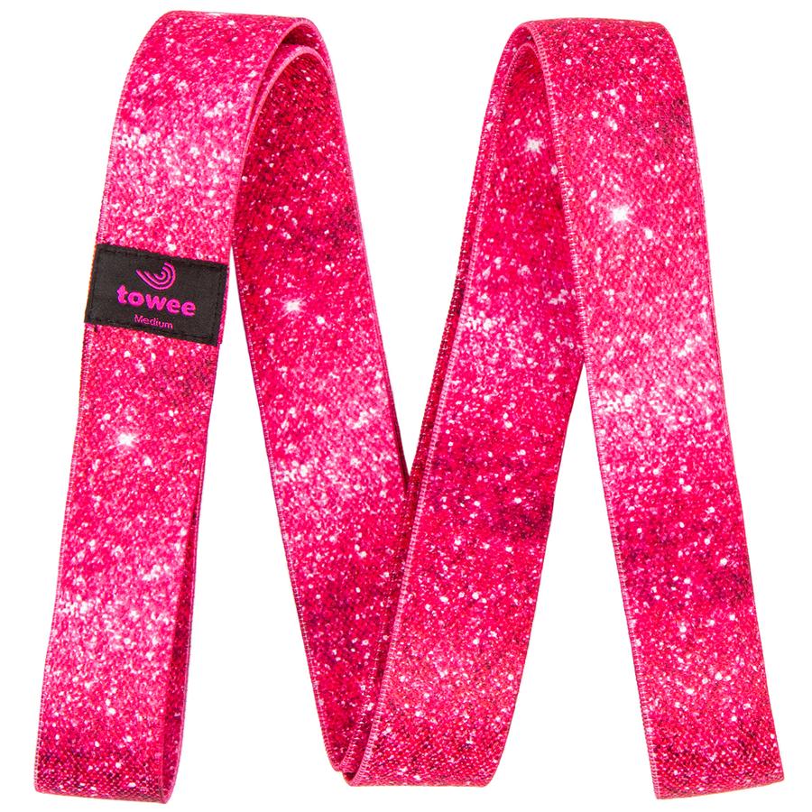Towee textilní odporová guma extra long Glitter - střední odpor