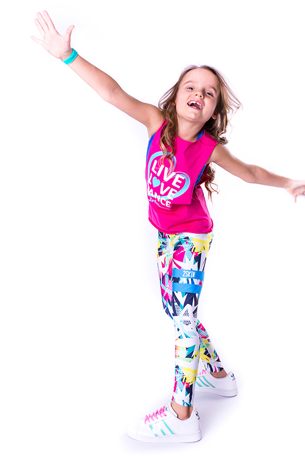 Dětský sportovní top LOVE pink