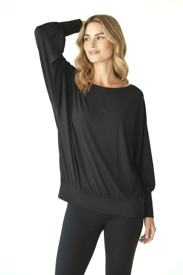Taneční blůza ve stylu kimono LATINA black