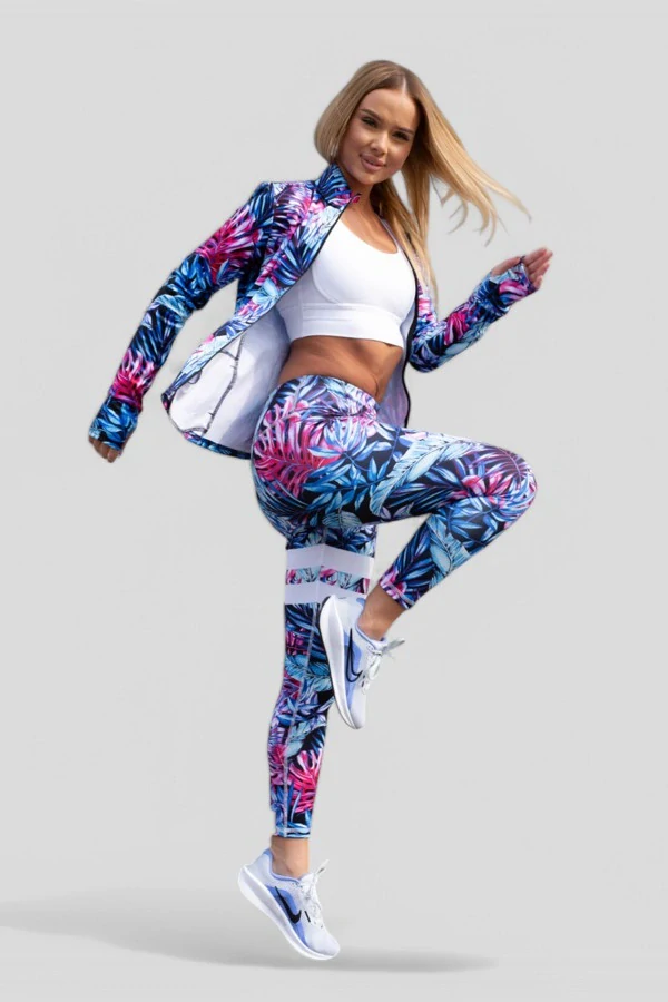 Zateplené legíny RUNNING TROPICANA