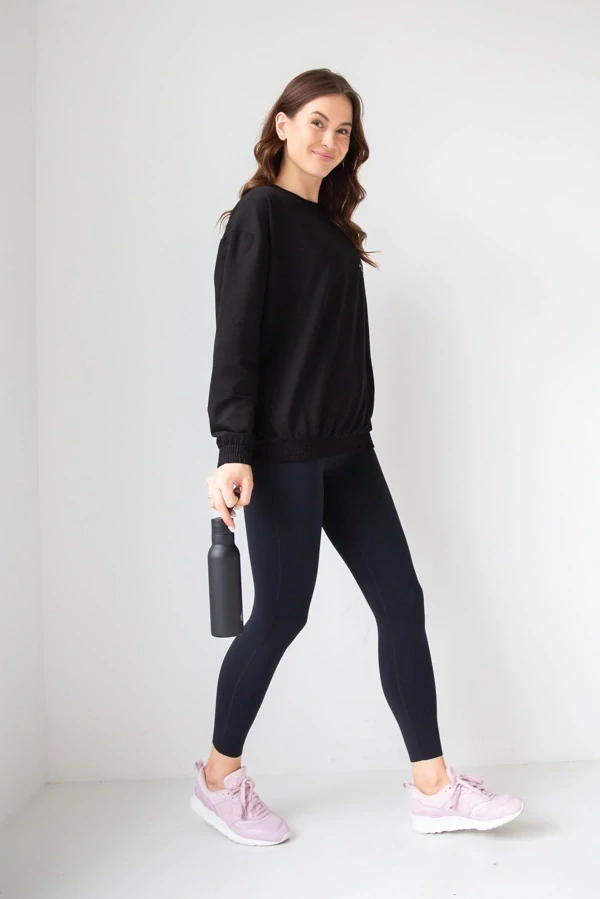 Černá mikina I LOVE PILATES