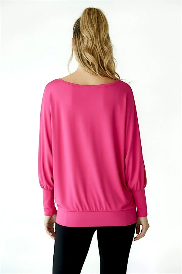 Taneční blůza ve stylu kimono LATINA Raspberry