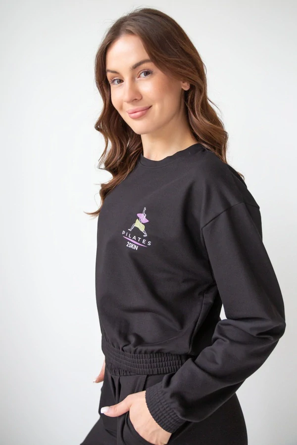 Černá mikina I LOVE PILATES